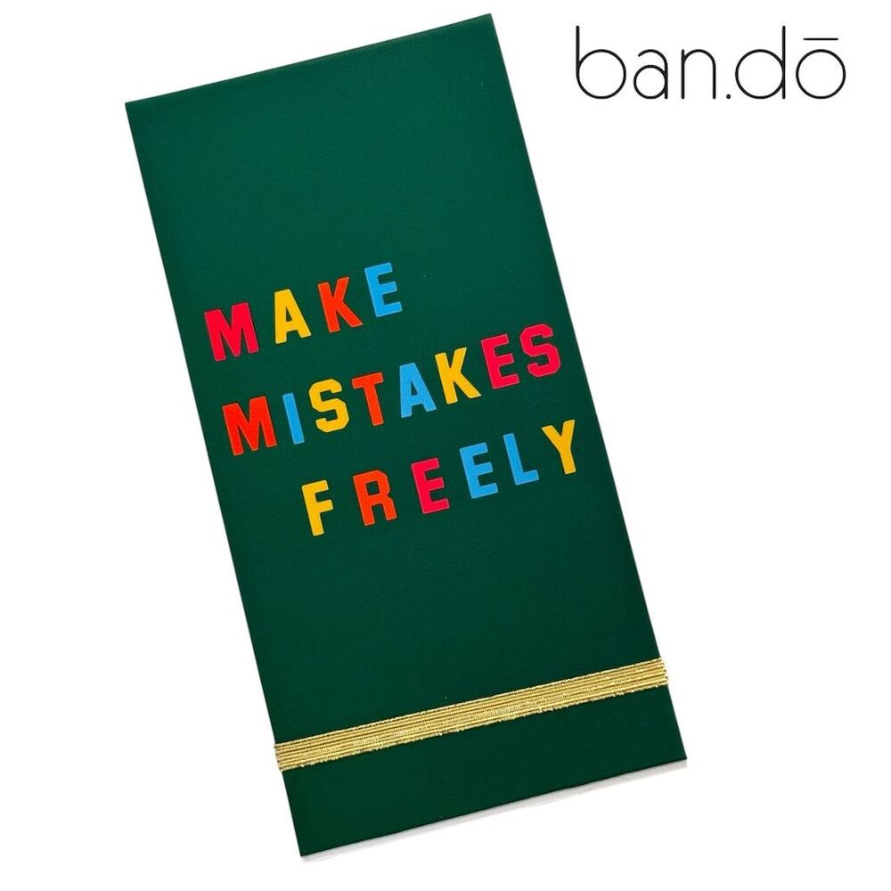 Ban.do x Katie Kimmel Green Reporter Notepad - Make Mistakes Freely
